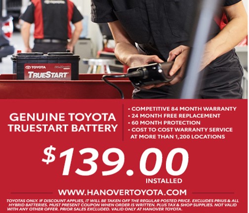 Hanover Toyota Genuine Toyota TrueStart Battery | Central Pennsylvania ...